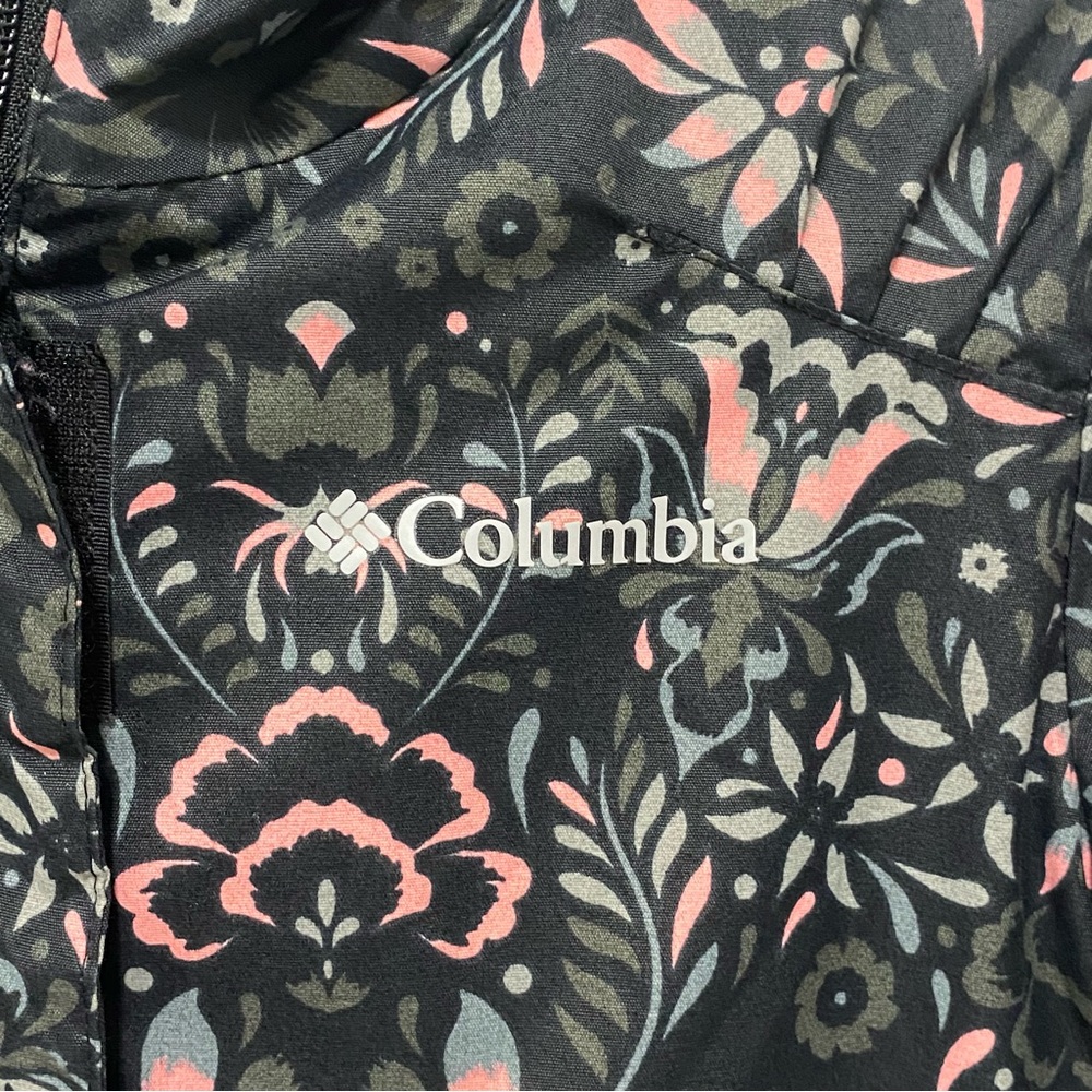 Columbia Grey Black Pink Floral Winter Ski Jacket - New - Toddler Girl XS - Picture 8 of 8